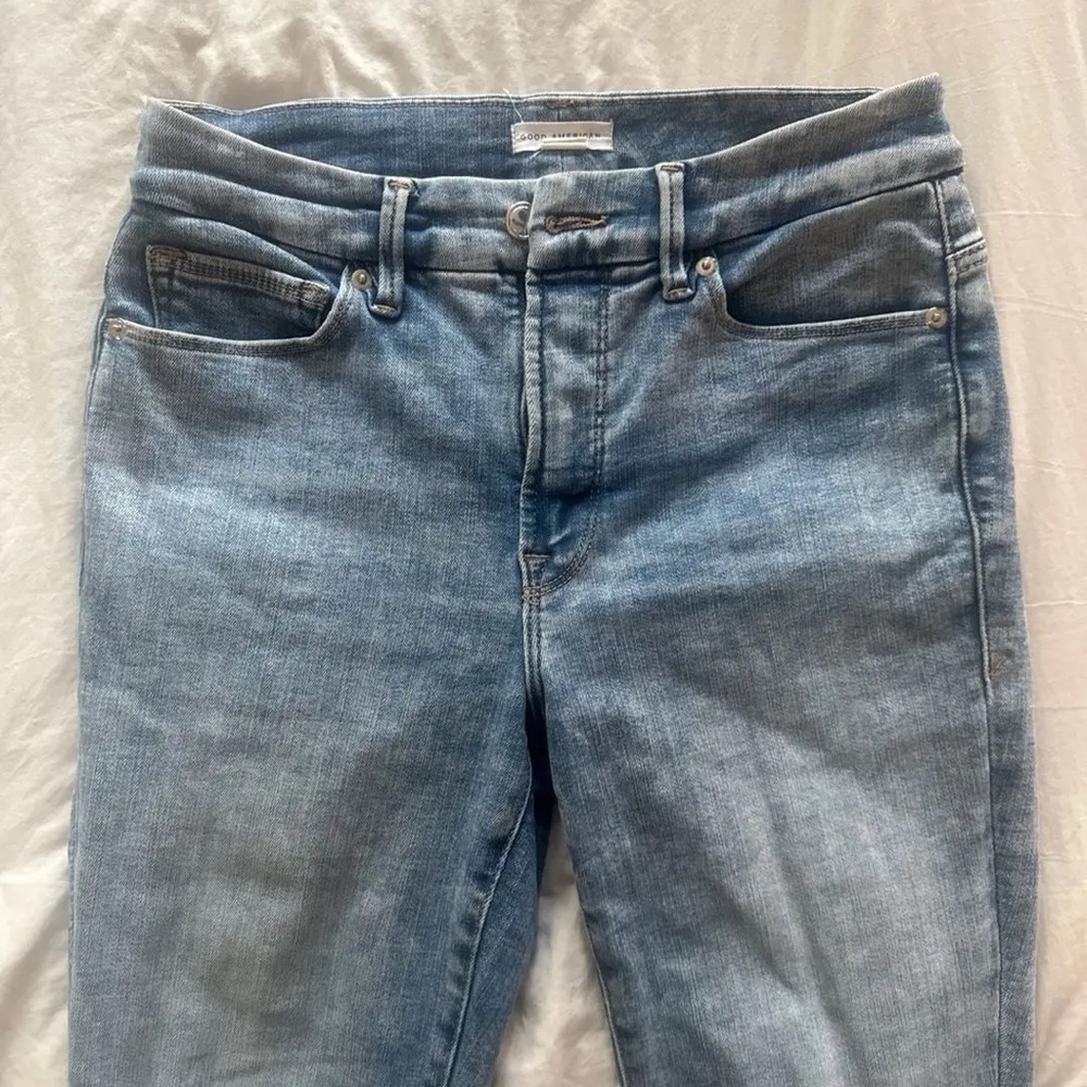 Good American Light Wash Skinny Jeans
